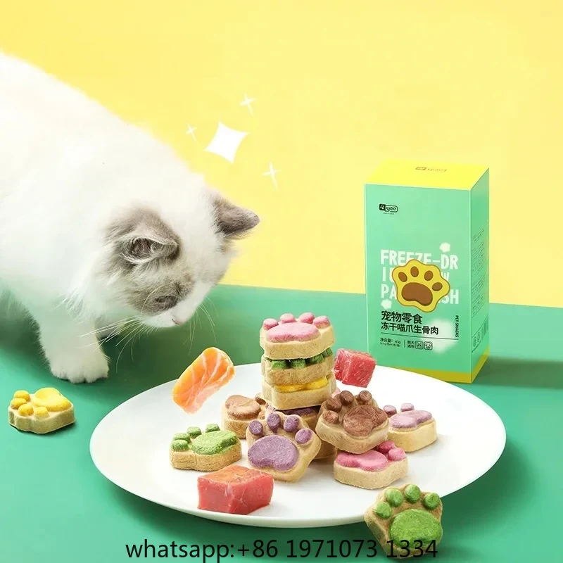 Food Snacks High In Protein - Petiscos Liofilizados para Gatos: Frango, Frutas