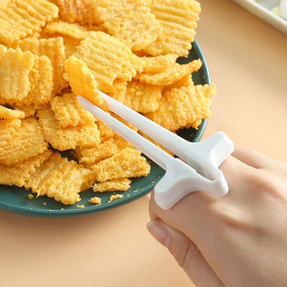 Food Snacks To Eat - Pauzinhos Auxiliares Reutilizáveis para Dedos, Suporte