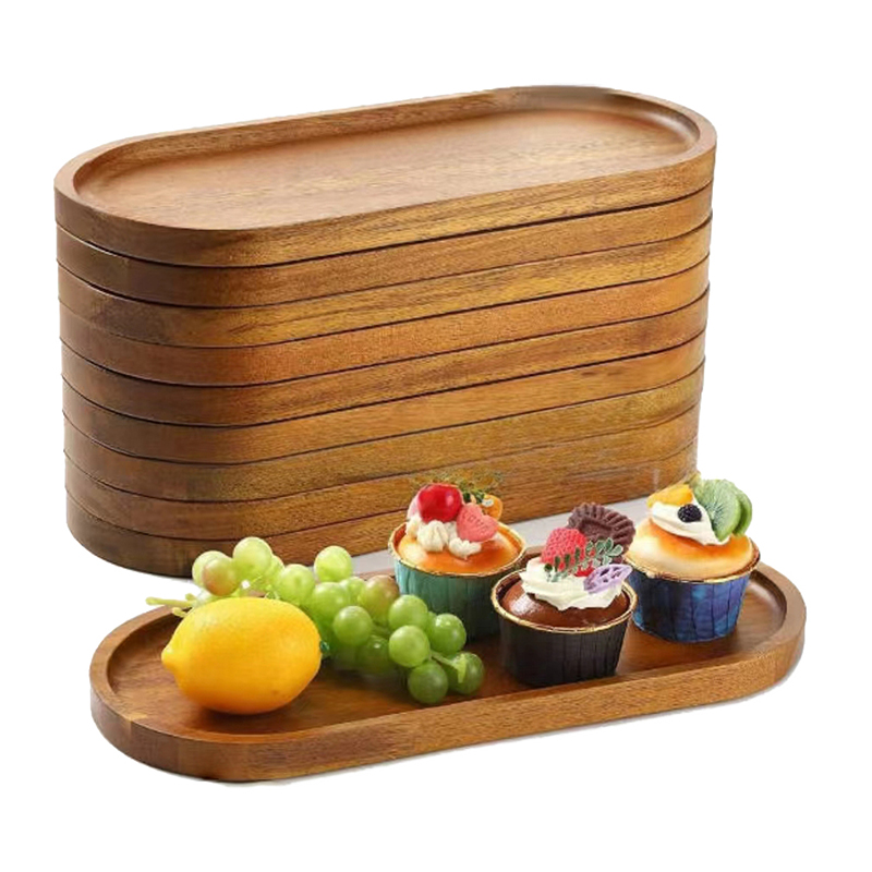 Food In Japanese Snacks - Bandeja de comida de madeira maciça,