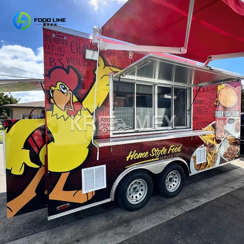 Food Snacks Catering - Carrinho de reboque de comida da