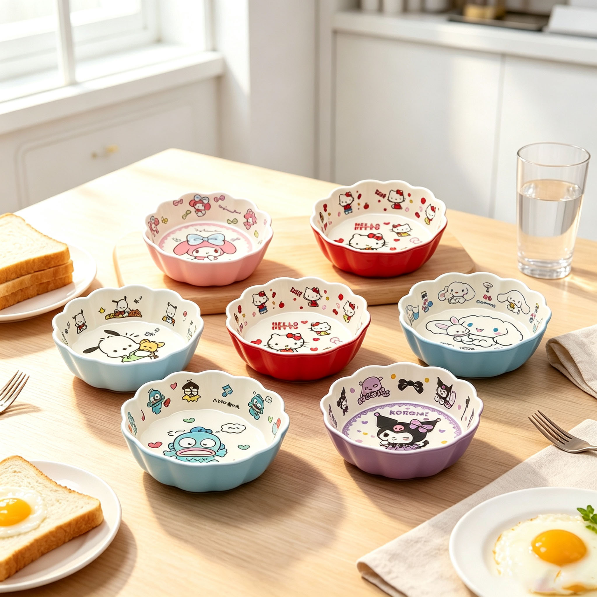 Food Snacks To Eat - Tigela de Renda Kawaii com Estampa