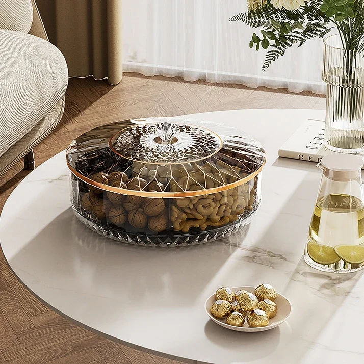 Food Platter Snacks - Caixa de armazenamento de lanche rotativa