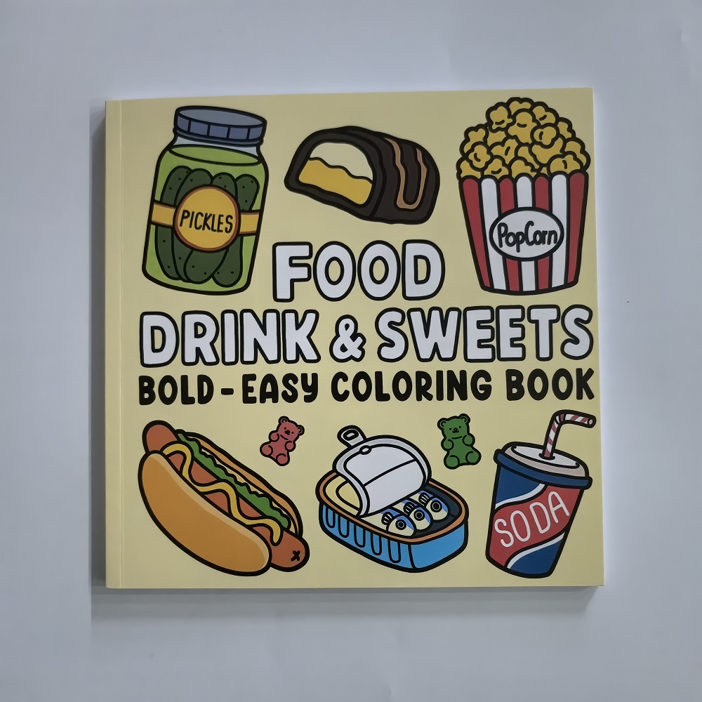 Livro para colorir de alimento - Food Y Snacks Coloring Book avaliação e preço