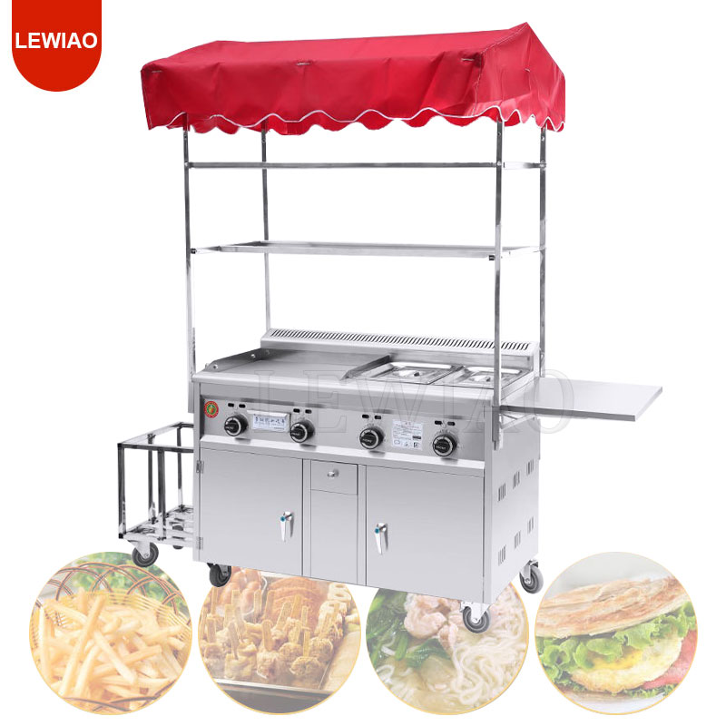 Carrinho de comida móvel, trai - Food Snacks Catering avaliação e preço