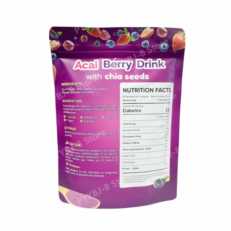 Pó de Bebida de Açaí 10 Pacote - Food Snacks To Eat avaliação e preço
