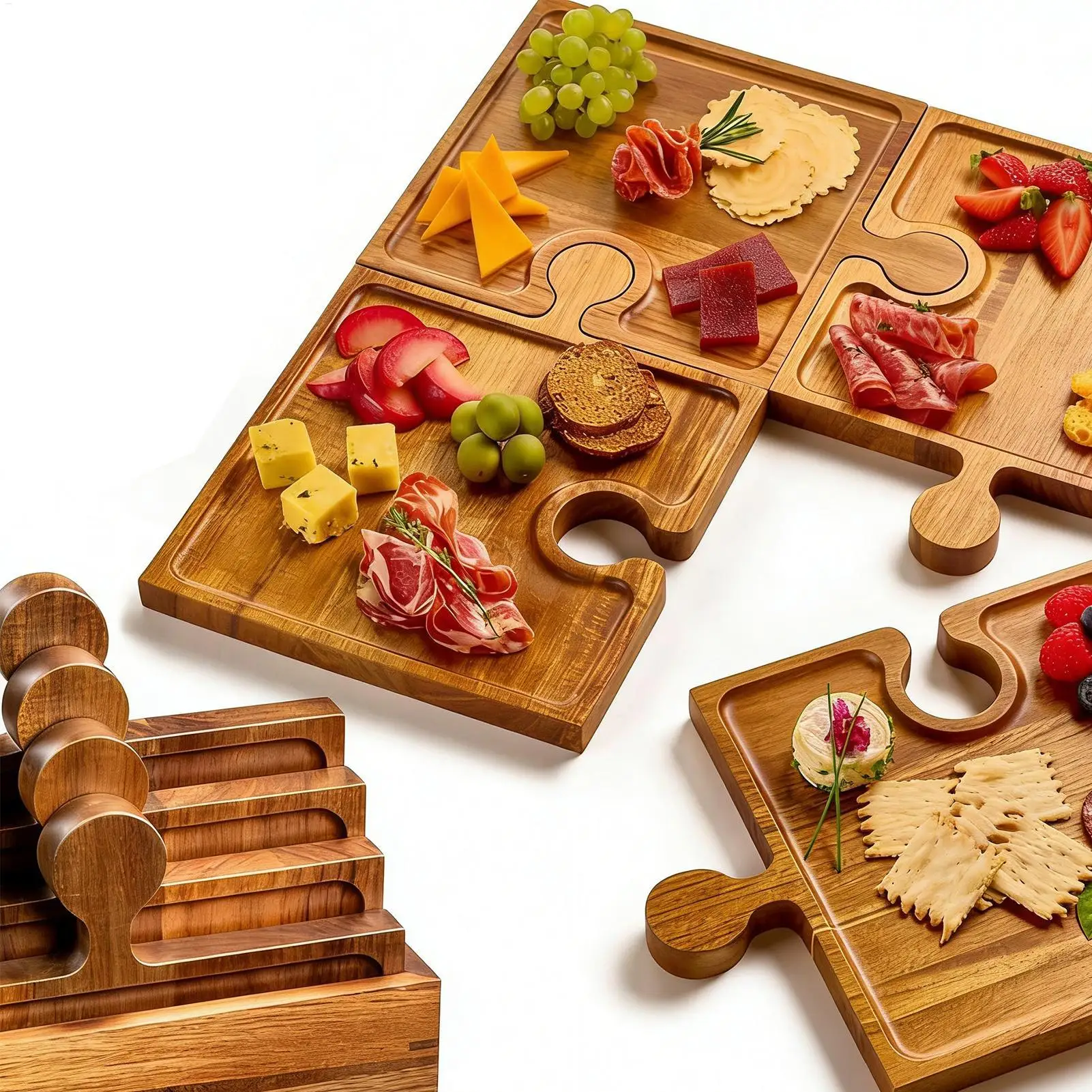 Bandeja de madeira para servir - Food Platter Snacks avaliação e preço