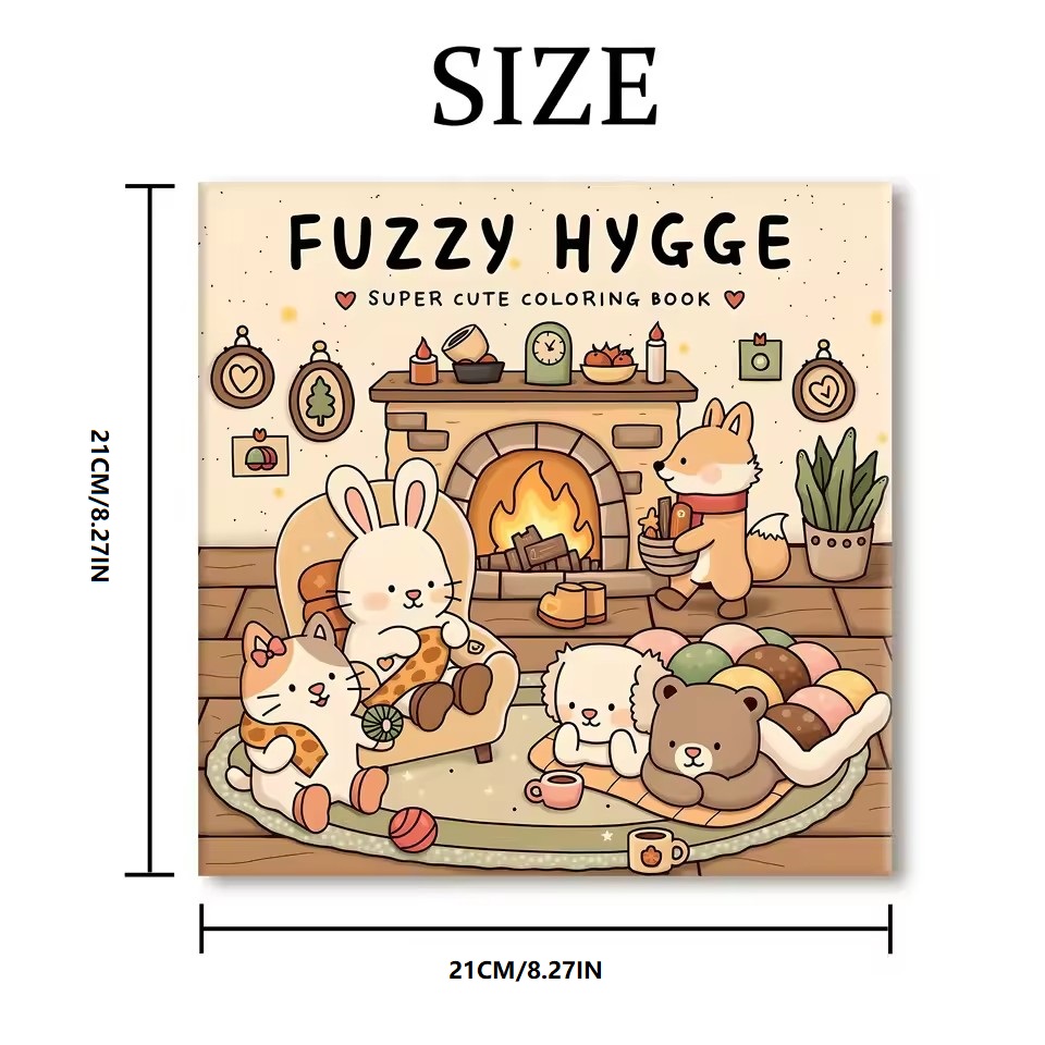 FUZZY HYGGE Livro para colorir - Food Y Snacks Coloring Book avaliação e preço