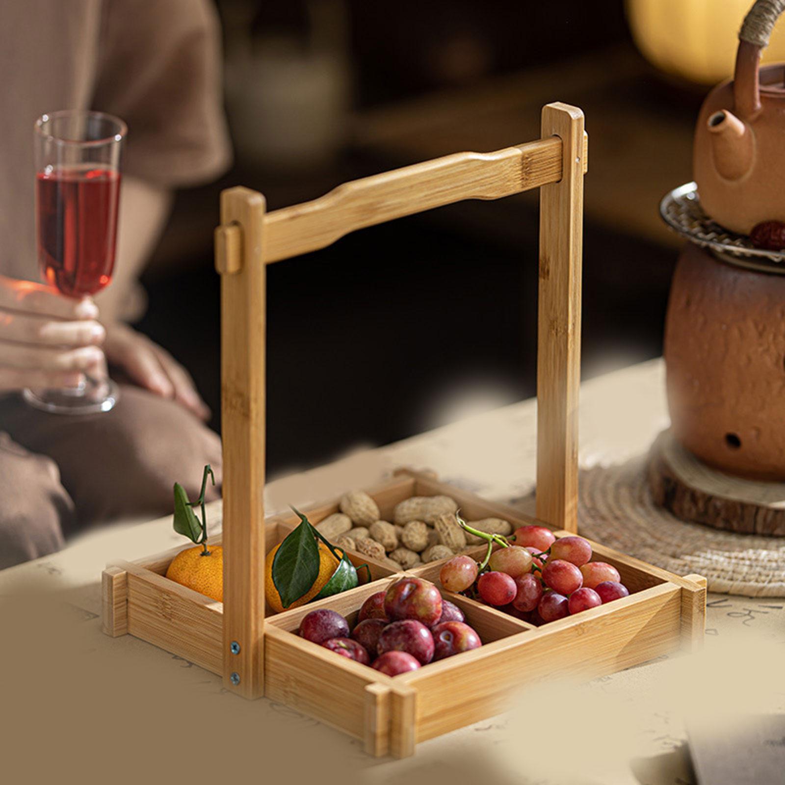 Bandeja de bambu para servir n - Food Platter Snacks avaliação e preço